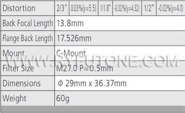 2/3 Computar M2518-MPV Made in Japan Industrial CCTV Lens 3M Pixels Fixed Focus 25MM C-Mount Lenses